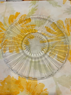 Vintage Heisey Hocking Crystolite 30cm platter like new
