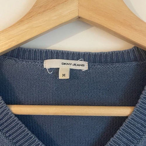 DKNY knitted sweater size M used, blue