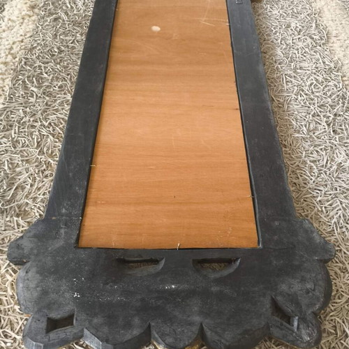 Vintage wall mirror handmade carved solid wood like new