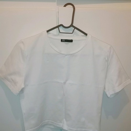 Zara short-sleeve all white shirt like new, size L