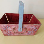 Basket refurbished from hard Plexiglas
