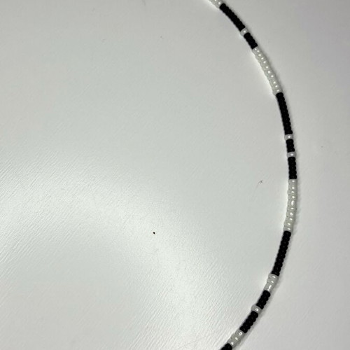 Handmade necklace black and white new