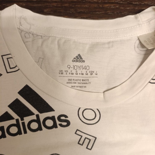 Adidas shirt white size 140 cm like new