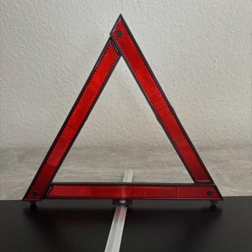 Car warning triangle new emergency hazard