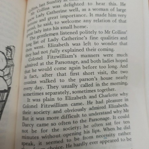 Pride and Prejudice book used, Collins English Library, English