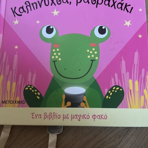 Goodnight Frog Children's Book with Magic Flashlight, like new