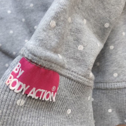 Body Action hoodie used, gray with pink, size XL