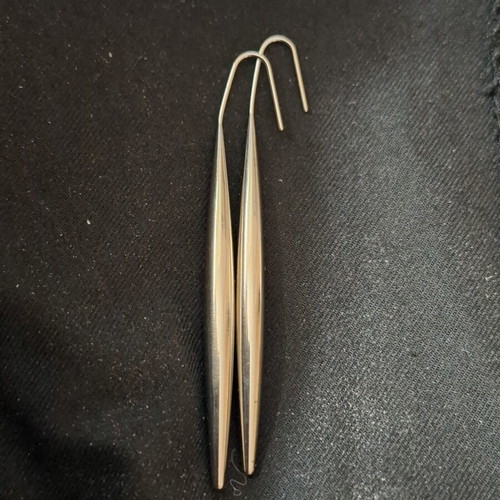 Stainless Steel Teardrop Earrings new, silver color