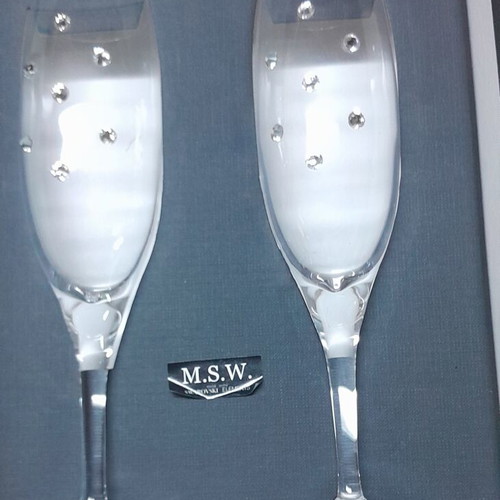 Crystal Wedding Glasses new for ceremony