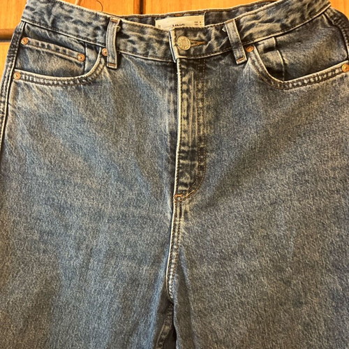 Jean wide leg Mango like new, size M 38 10, blue