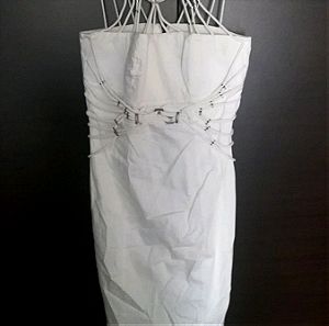 Φόρεμα λευκό, μιντι, ίσια γραμμή!
