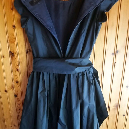 Classic Rococo dress dark blue like new, size L