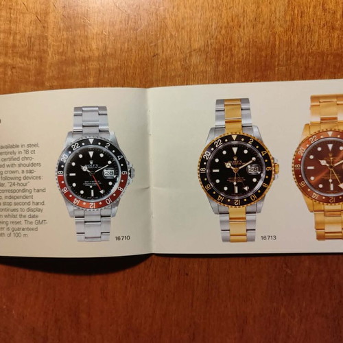 Rolex booklet GMT-MASTER 595.52 1996 like new, authentic