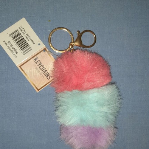 Μπρελόκ GOGOPO Fluffy Pastel καινούριο με το καρτελάκι του