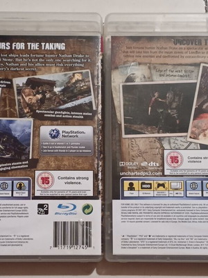 Uncharted 2 Among Thieves and Uncharted 3 Drake's Deception PS3 games bundle