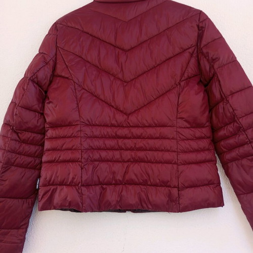 Vero Moda Short Puffer Jacket Burgundy New