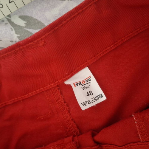 Women's cargo work pants with reflective stripes, like new