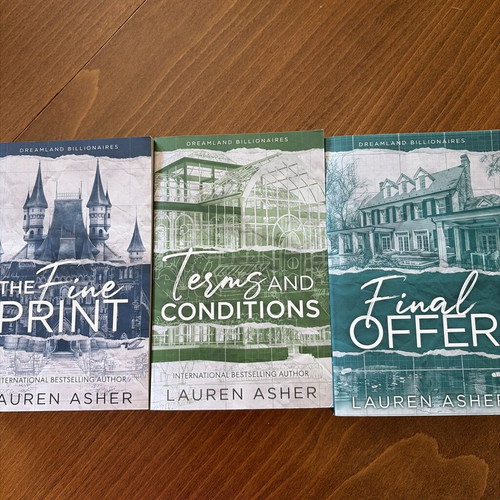 Dreamland Billionaires series by Lauren Asher like new