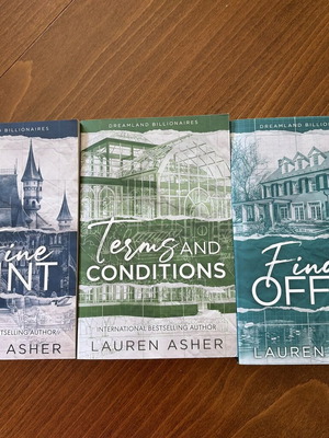 Dreamland Billionaires series by Lauren Asher like new