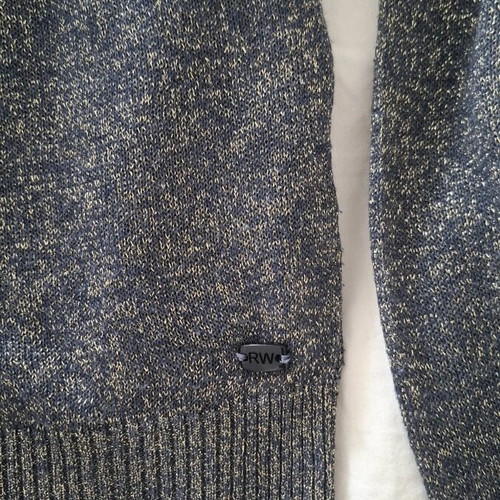 River Woods short cardigan grey lurex like new, size XS