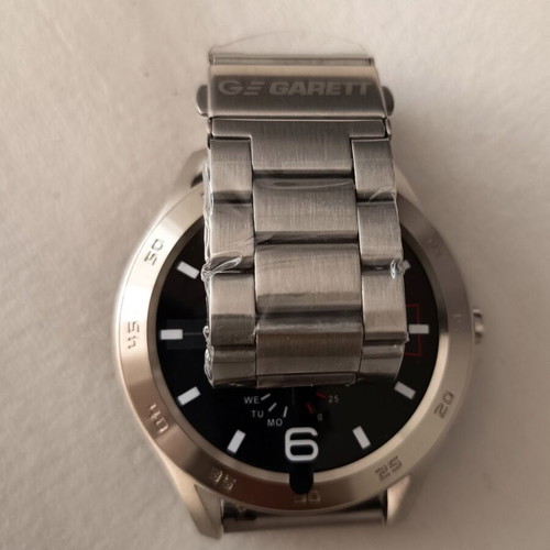 Garett GT22S smartwatch IPS LCD 1.3 inches metal case and silver color bracelet