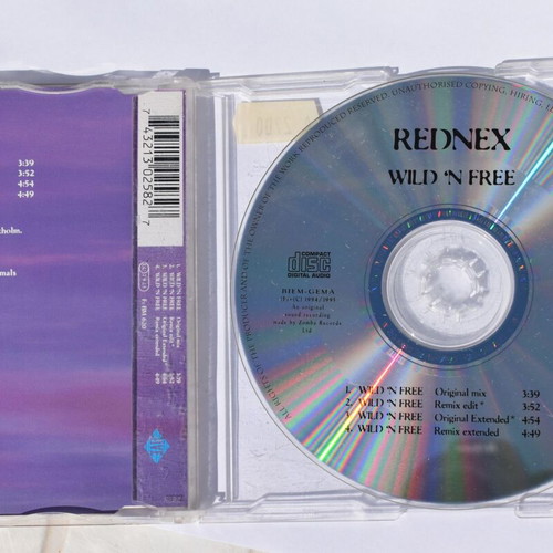 Rednex Wild And Free CD single like new, electronic