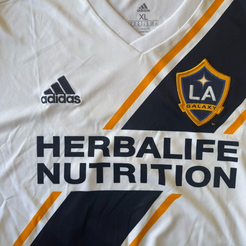 La Galaxy 2017/18 Home Football Jersey Adidas like new with custom David Beckham nameset