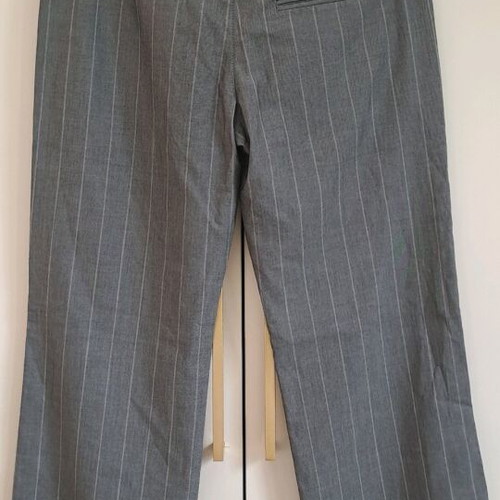 Fornarina pants straight fit, low waist, like new, gray, size S