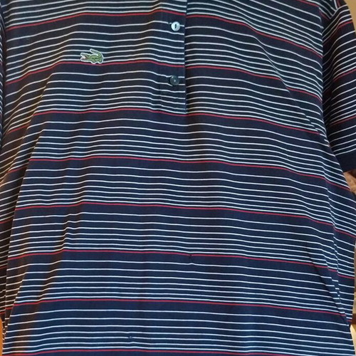 Lacoste men's polo shirt XL like new, dark blue red white