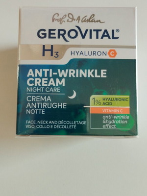 Gerovital H3 Hyaluron C Anti-Wrinkle Night Care Cream new