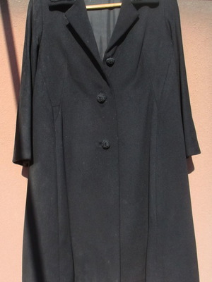 Vintage women's coat used, black, size L