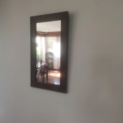 Old mirror used with wooden frame 40x70