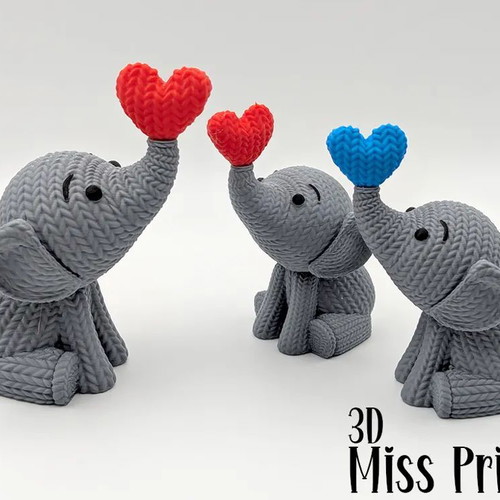 Elephant Blowing Heart for Valentine's Day new