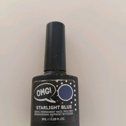 OMG! Starlight Blue semi-permanent nail polish 8ml new