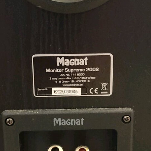 Magnat Supreme Court 2002 floor speakers like new