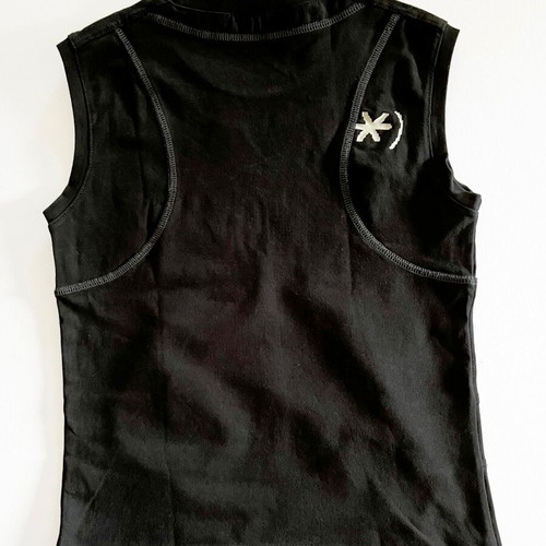 Body Talk sleeveless athletic top like new, black and white, size S