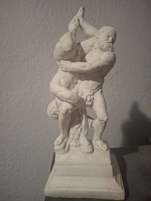 Heracles and Diomedes 8th Labor Mythology Greco-Roman Statue Sculpture 27cm like new