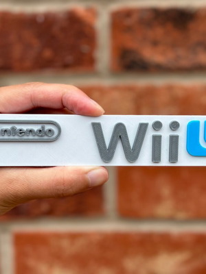 Nintendo Wii U logo like new, 25x5 cm