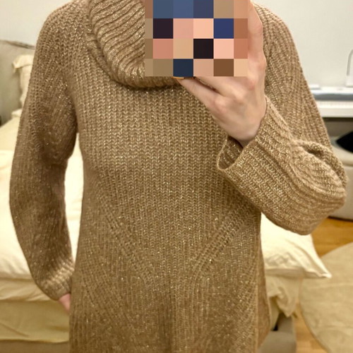 Massimo Dutti Wool Sweater new, size M/L, beige gold