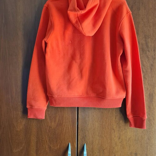 I Love Prague sweatshirt, medium, orange and white