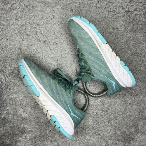 Hoka One One Cavu 3 women's sports shoes like new, turquoise, size 37