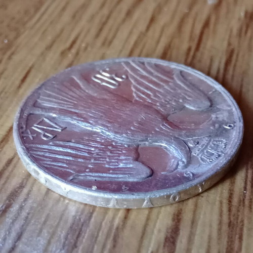 Silver 30 drachma coin Konstantinos Anna Maria