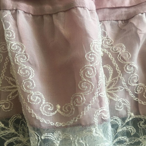 Please mini summer dress medium used, silk cotton lace