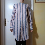 Long striped Mango shirt new, size S, pink and blue