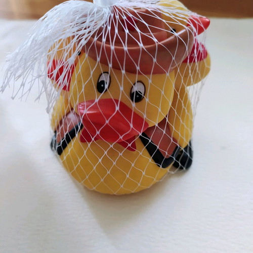 Bath toy Sheriff duck set new with 3 ducks