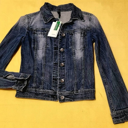 Benetton women's jacket new, size S, art design by DIMIS'ART