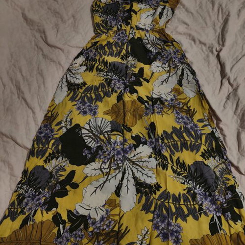 Sweet Miss viscose dress used, multicolor with floral patterns