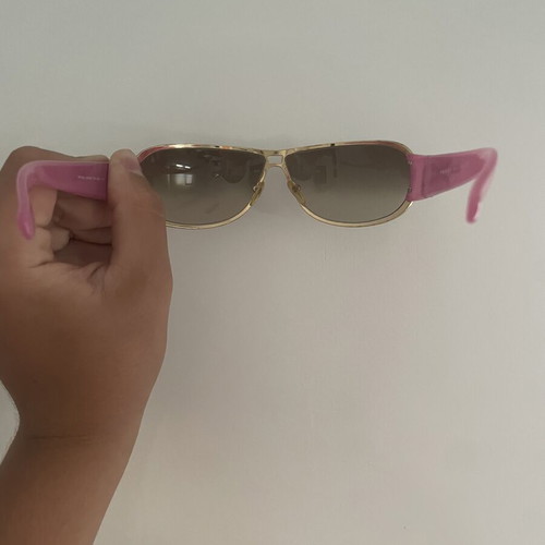 Prada sunglasses, pink and gold