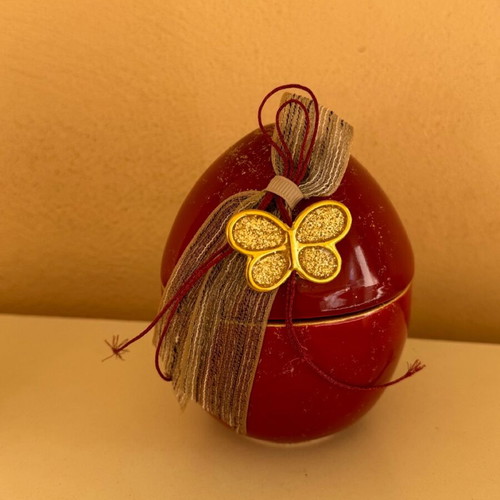 Decorative egg jar like new, 10cm