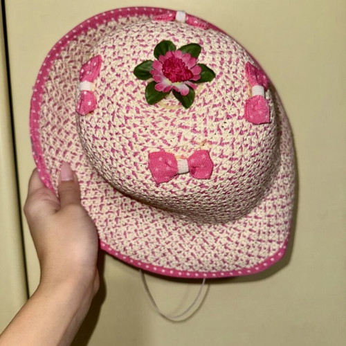 Children's hat like new, size S, pink